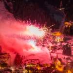 Feuerwerk bei Silvesterfeier in Kleinarl - Jahreswechsel 2017-2018